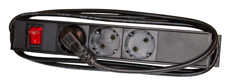 پاورماژول سه پورت بدنه آلومینیوم (رک‌مونت) | فایبرنت استور