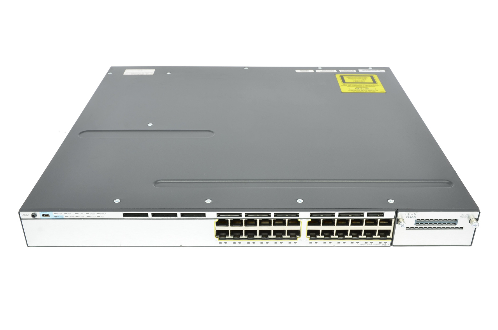  سوئیچ شبکه سیسکو C3750X-24P-S (ریفر) | فایبرنت استور 