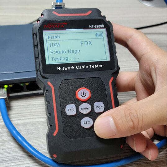  خرید تستر شبکه NOYAFA مدل NF-8209S | فایبرنت استور 