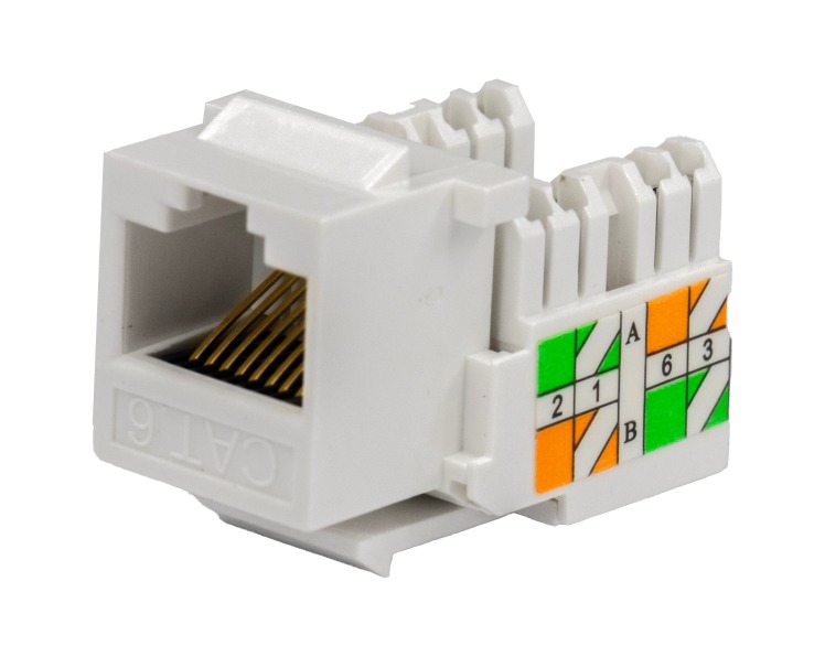 کیستون شبکه وارداتی CAT6 UTP برند PKS مدل 90 درجه | فایبرنت استور