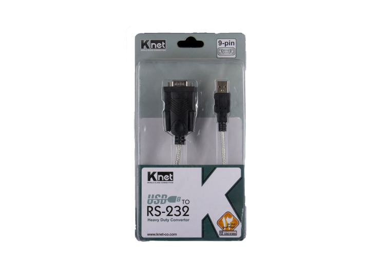تبدیل USB به RS-232 برند K-NET | فایبرنت استور