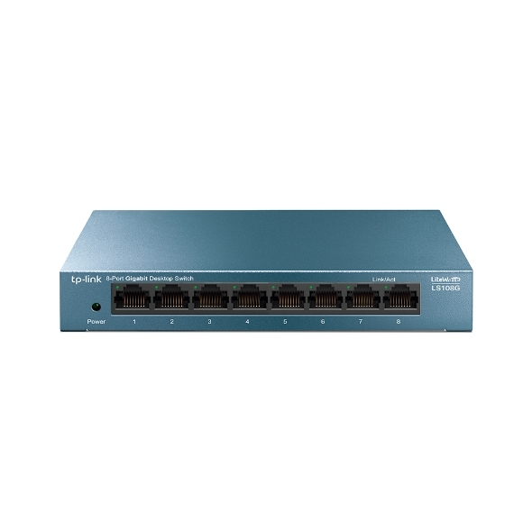  سوئیچ شبکه 8 پورت گیگ TP-LINK بدنه فلزی مدل LS108G | فایبرنت استور 