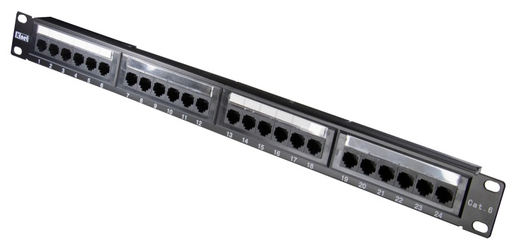 پچ‌پنل شبکه ۲۴ پورت UTP CAT6 برند K-NET | فایبرنت استور
