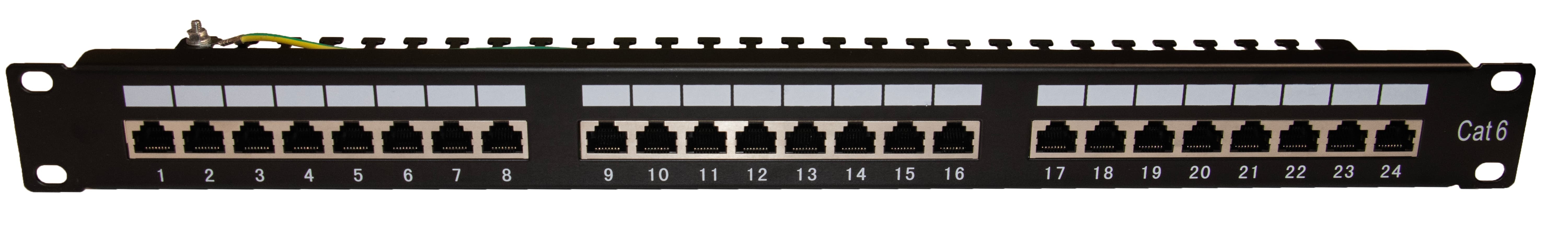  پچ‌پنل شبکه 24 پورت CAT6 SFTP (LOADED) | فایبرنت استور 