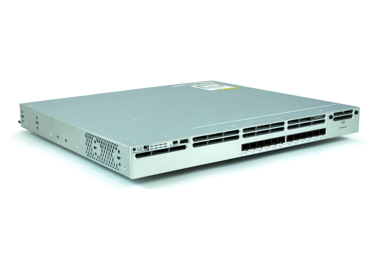 سوئیچ شبکه سیسکو C3850-12S-S (ریفر) | فایبرنت استور
