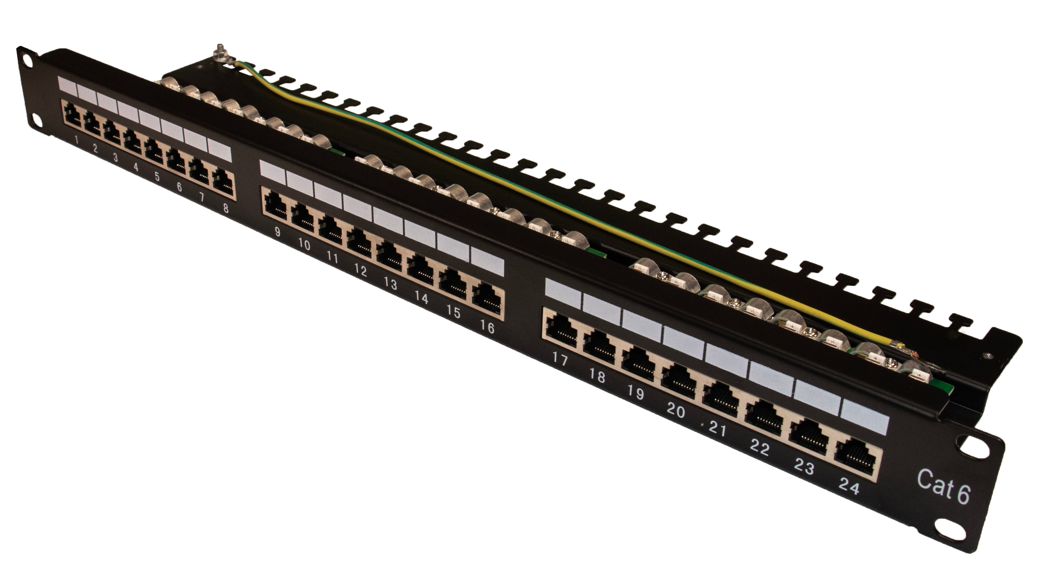  پچ‌پنل شبکه 24 پورت CAT6 SFTP (LOADED) | فایبرنت استور 