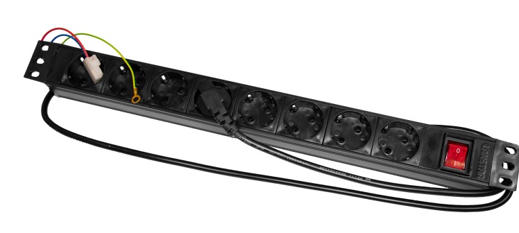 پاورماژول ۸ پورت بدنه آلومینیوم (رک‌مونت) | فایبرنت استور