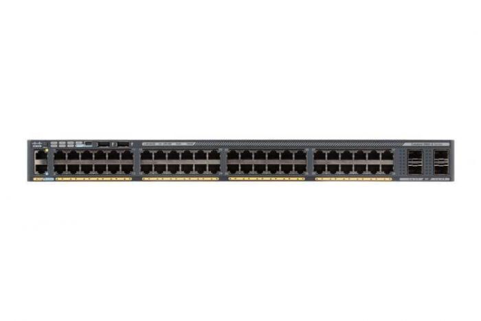  خرید سوئیچ شبکه سیسکو مدل C2960X-48FPS-L | فایبرنت استور 