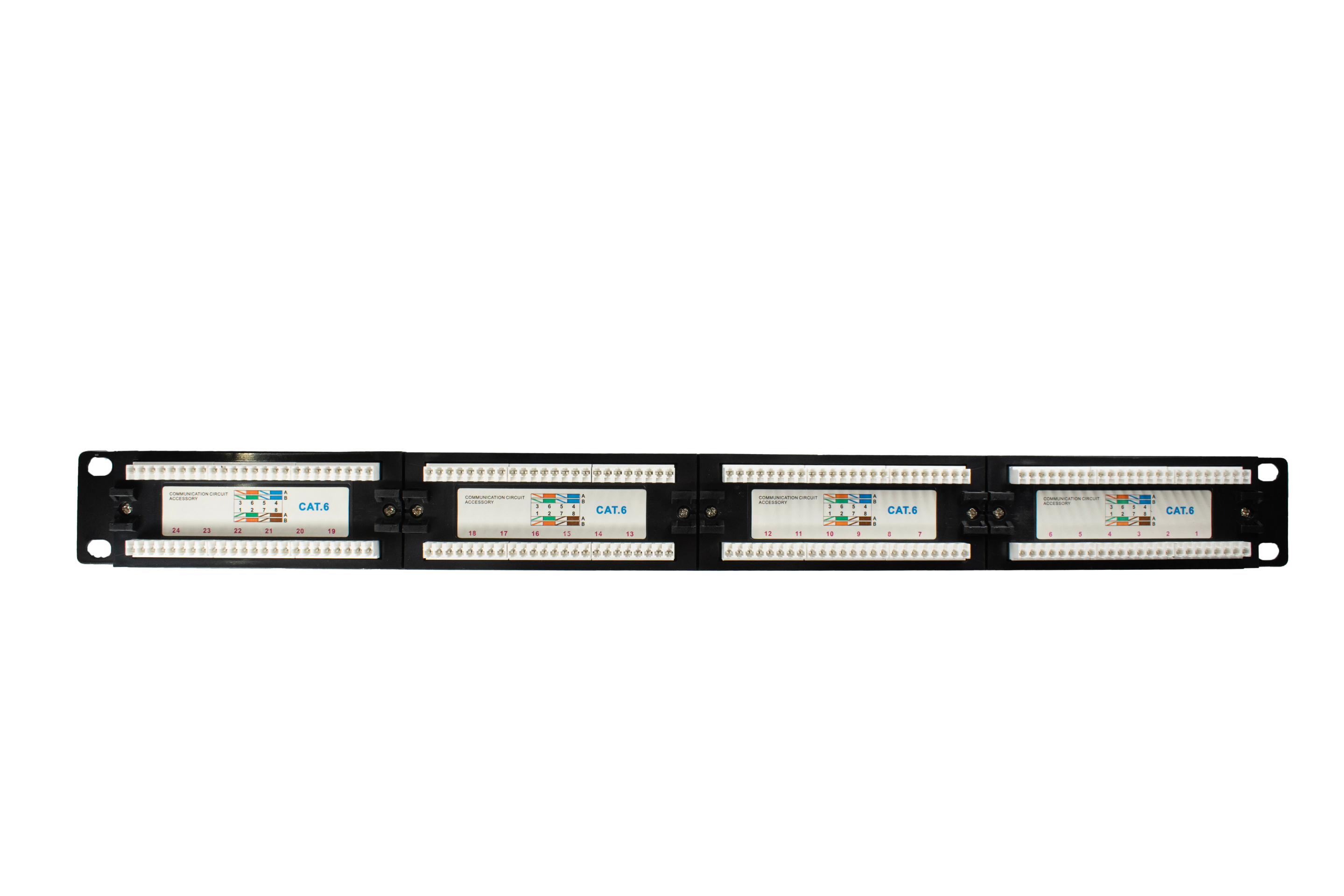 پچ‌پنل شبکه 24 پورت UTP CAT6 برند MT-NET | فایبرنت استور 