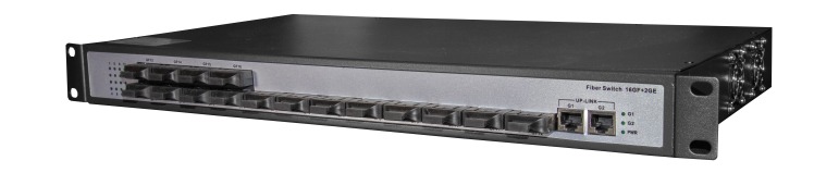 مدیا کانورتر 16 پورت فیبرنوری گیگابیت SC دوکر سینگل‌مود 20 کیلومتر | فایبرنت استور