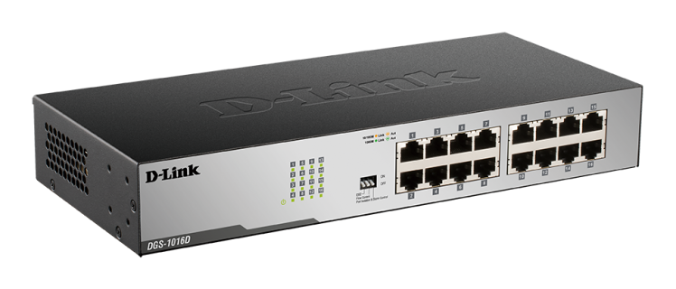 خرید سوئیچ شبکه 16 پورت گیگ D-Link مدل DGS-1016D | فایبرنت استور